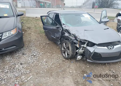 2013 Hyundai Veloster Base W/Black из США, поврежденный, VIN KMHTC6AD4DU146341